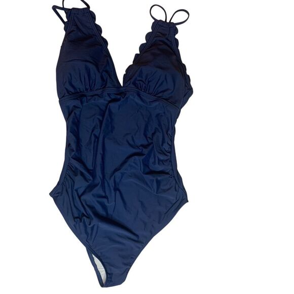 Charmo Women's XL Blue One Piece Swimsuit UPF 50+ Adjustable Straps - Picture 4 of 10